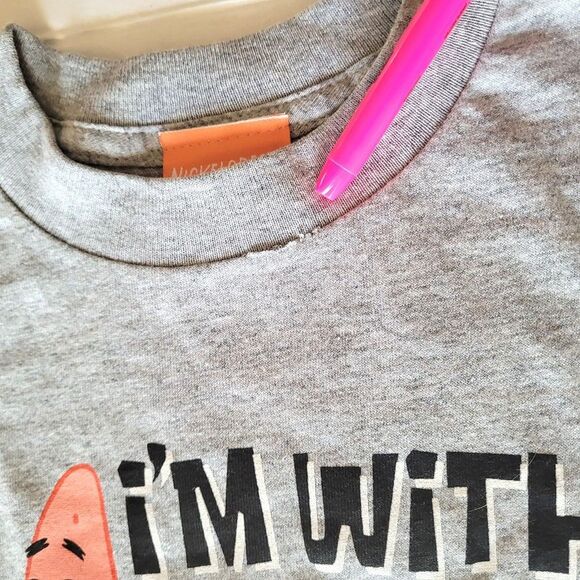 Vintage 2003 SpongeBob Boys Tee Youth 6/7 NWOT - Picture 7 of 9